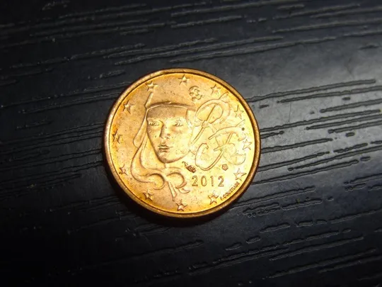 1 євроцент 2012 Франція Ціна