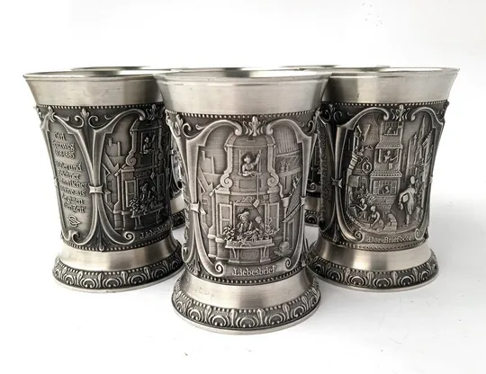 Олов&#039;яні келихи К. Шпіцвег 6 штук 250 мл WMF Germany Yz11 Ціна