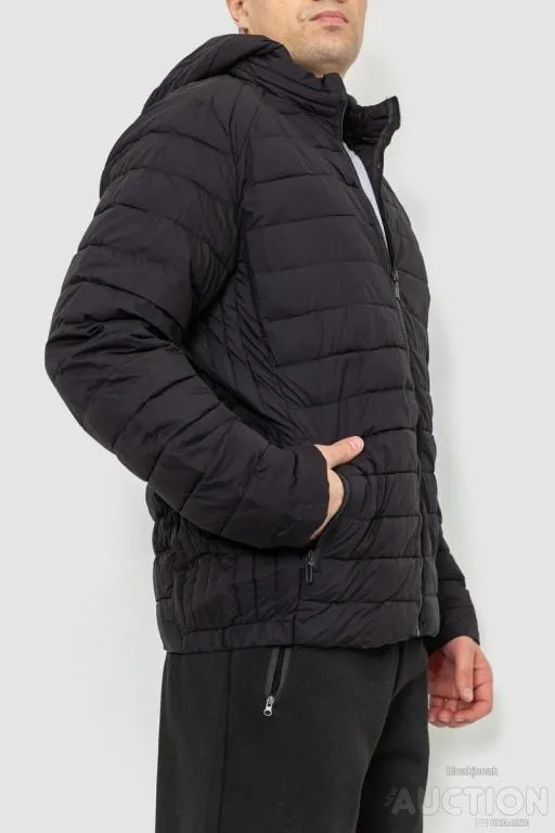 Куртка мужские демисезонная с капюшоном, цвет черный, 214R8891 З аукціону