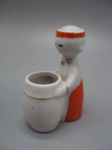 Спецовница фарфор RPR Рига латвийская девочка солонка горчичница перечница Латыши поварята №13100 Ціна