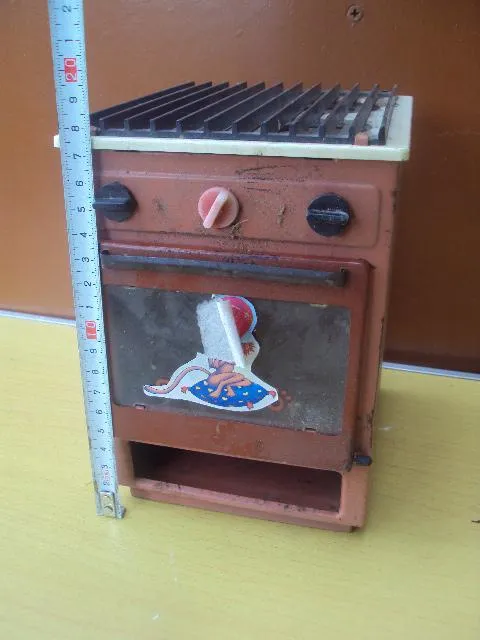 Купити Кукольная духовая печь и плита ссср Духовка для куклы металл б/у №3241