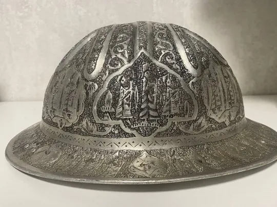 Шолом Panoramic Middle Eastern Hard Hat Made In England Продаж