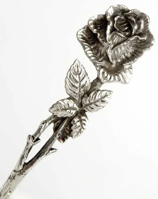 Виделочка і ложечка Hildesheimer Rose №2 срібло Germany Де купити