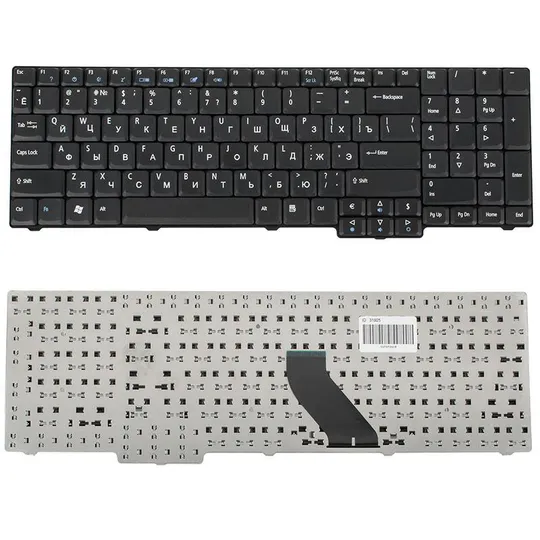 Купити Клавіатура для ноутбука ACER (AS: 6530, 6930, 7000, 9300, TM: 5100, 7320, EX: 5235, 7220, eMachines E528), rus, black