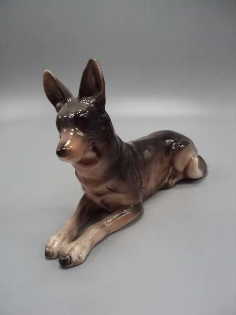 Купити Фигура фарфор статуэтка Германия собака овчарка собачка размер 14,4 х 22,5 см №14257