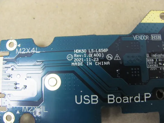 672-12 плата USB HDK50 LS-L656P 02P0CY для Dell Inspiron G15  5520 5521 5525  оригінал Продаж