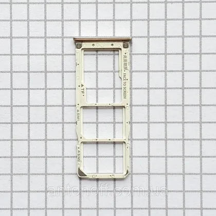 фото, Тримач сім карти Xiaomi Mi A2 Lite (daisy sprout) для телефона Gold оригінал з розборки