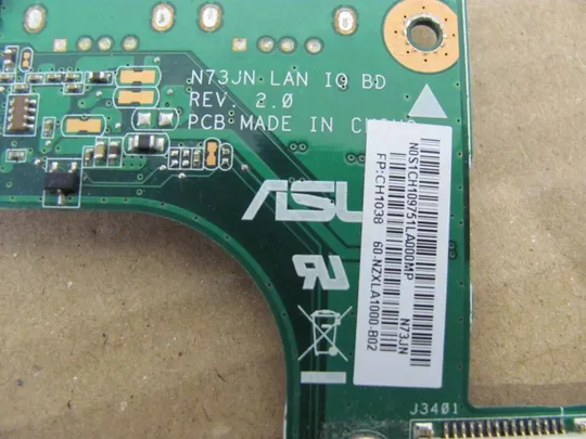 Купити номер0531-19 плата USB LAN 60.NZXLA1000.B02 60-N1RLA1000 для Asus N73 N73S N73J N73JN RJ45 оригінал