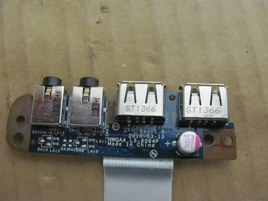 495-27 USB AUDIO плата LS-6064P для Toshiba Satellite P750 A660 A665 P750 P755 оригінал Інтернет-аукціон