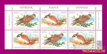 фото, ** УКРАИНА 2001 пол листа Красная книга шулика-емуранчик