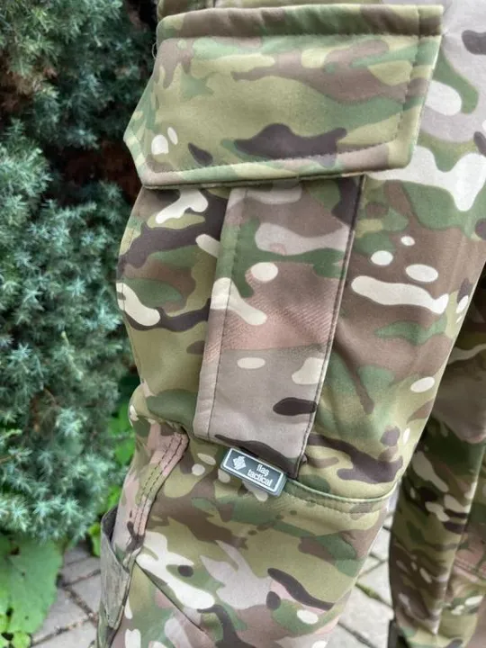 Брюки тактические на флисе мультикам Турция ВСУ (ЗСУ) 8816 XL хаки Де купити