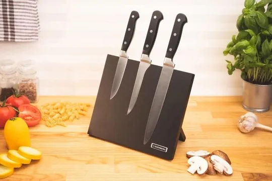 Подставка для ножей магнитная Edenberg EB-3659 11.8х21.8х24 см черная Ціна