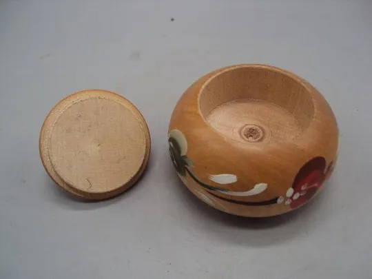 Шкатулка дерево роспись узор растения цветы высота с крышкой 6 см №57 Характеристики