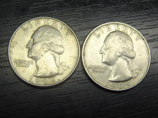 1/4 долара 1989 США (два різновиди) Ціна