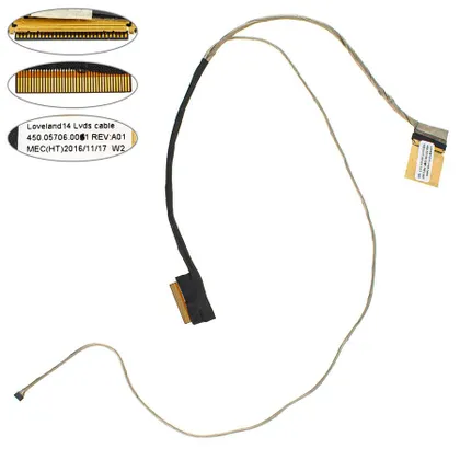 фото, Шлейф матриці для ноутбука Dell (Latitude: 3470, Vostro: 3460) LED (450.05706.0001)