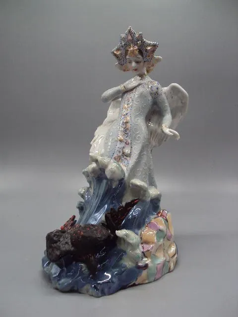 Фигура фарфор статуэтка Киев Царевна-Лебедь и коршун Сказка о царе Салтане высота 29,5 см №14559 Ціна