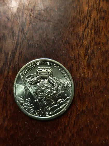 фото, США 1 долар 2025 Р Техас. Космічний центр імені Ліндона Джонсона, Х'юстон