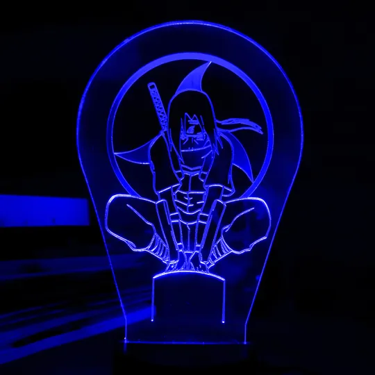 Акриловий світильник-нічник Учіха Ітачі 4 синій tty-n001437 Ціна