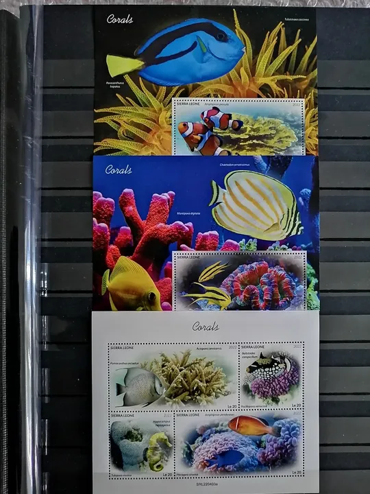 Сьерра Леоне-Рыбы и Кораллы-2022.Чистый полный красивый комплект.MNH. Ціна