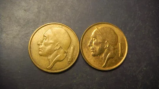 Купити 50 сантимів Бельгія 1998 (два різновиди)