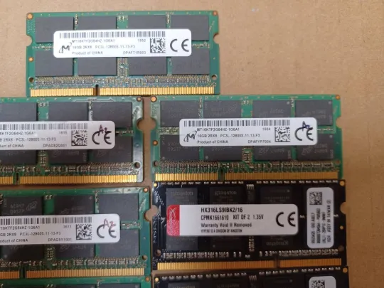 Оперативна пам&#039;ять 16GB DDR3L PC3L 12800S 1600 З аукціону