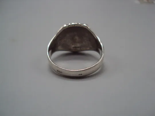 Кольцо мужской перстень голова льва печатка лев серебро 800 проба вес 6,61 г 21,5 размер №15587 Інтернет-аукціон