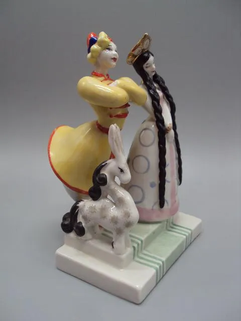 Фигура фарфор Старый Киев сказка конек-горбунок Иванушка-дурачок и царь-девица 19 см целые №10570 Інтернет-аукціон
