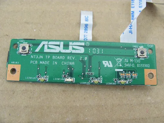 номер0531-17 плата кнопки тачпаду LED 60.NZXTP1000.B01 для Asus N73 N73S  N73J N73JN оригінал Де купити