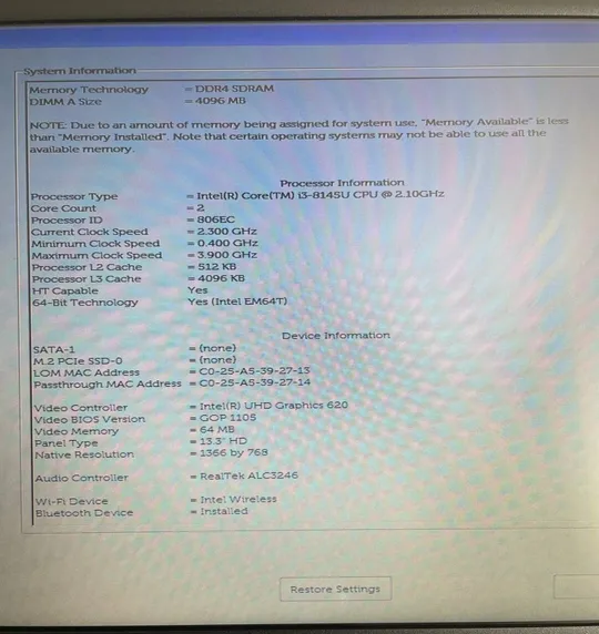 Ноутбук Dell Latitude 3310 (i3-8145u) 13.3&quot; HD в Україні