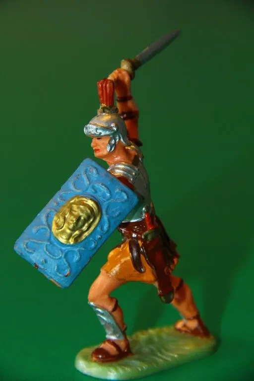 Купити РИМЛЯНИН З МЕЧЕМ ГЛАДІУСОМ № 8423 ELASTOLIN 70мм ФРГ перламутрова підставка!!