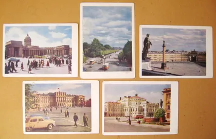 фото, ЛЕНИНГРАД = ИЗОГИЗ = КОМПЛЕКТ ОТКРЫТОК 1959 г. = 9 шт.