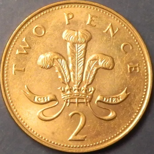 2 пенси 1998 Британія сталь, магнітна Ціна