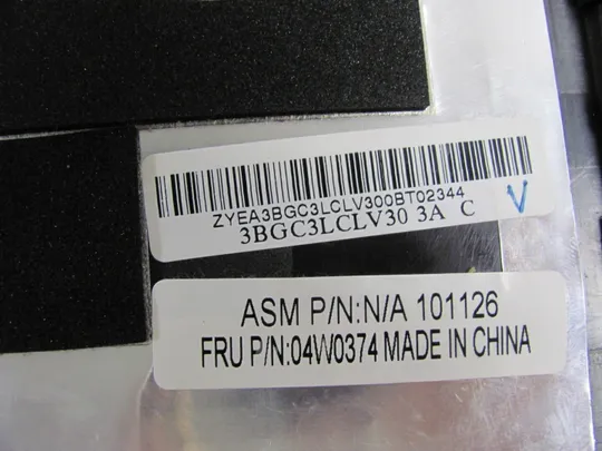 58-17 кришка матриці 3BGC3LCLV30 04W0374 для  Lenovo ThinkPad SL510  оригінал Недорого