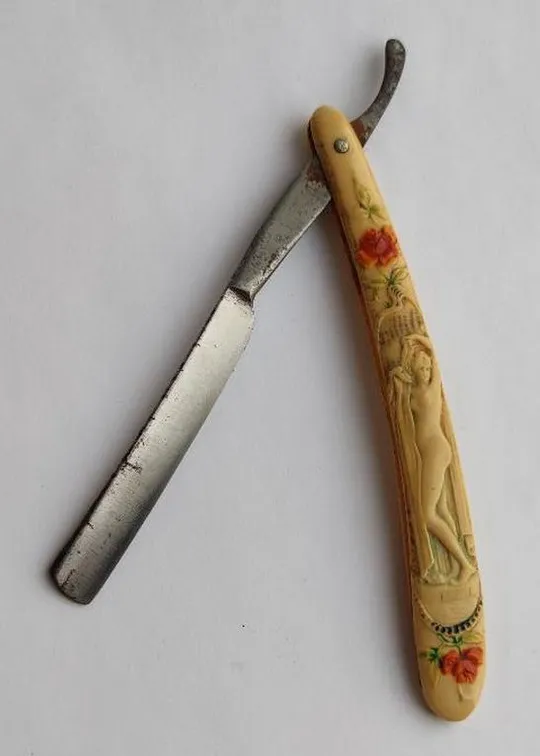 Антикварная бритва с сюжетом Ева и змей-искуситель nd753 Ціна