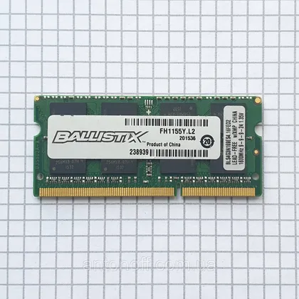 фото, Модуль пам'яті Crucial Ballistix Sport 4GB DDR3L 1600MHz BLS4G3N169ES4.16FE для ноутбука