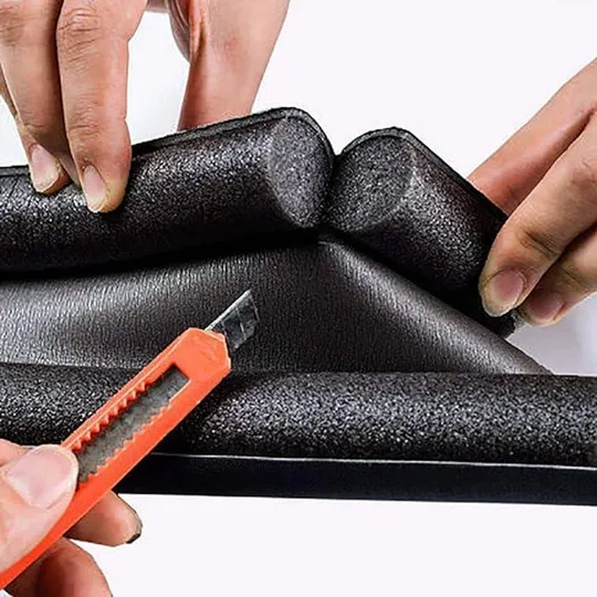 Гибкий утеплитель для дверей 93,5 см расстояние между валиками 4 см Темно-серый Продаж