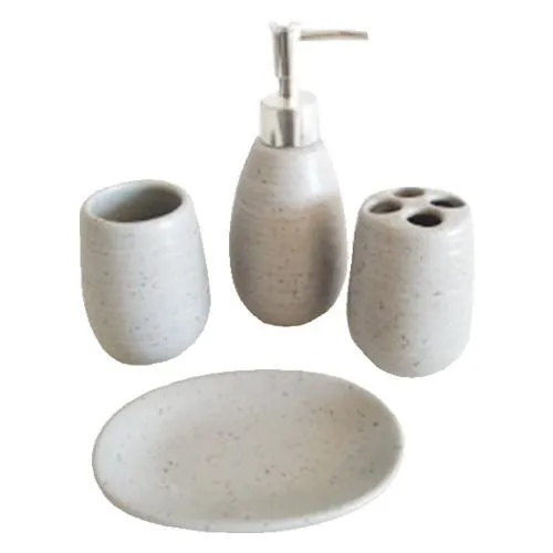 Набор аксессуаров для ванной комнаты SNT Grey 888-06-031 4 предмета Ціна