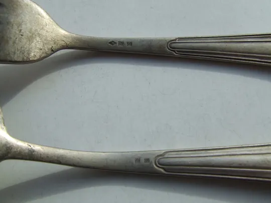 Ложка веделка посріблення вага 130 гр. Германія ВМФ-90 роз.-21 см. 1920-40 рр.. Продаж