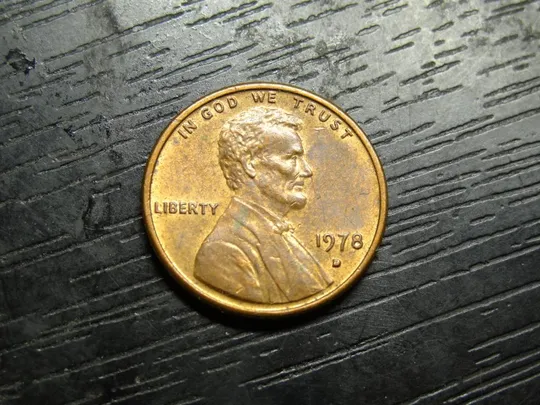 1 цент 1978 D США Ціна