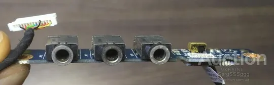 Плата аудио разъемов HP Pavilion DV7-1166eg, (Audio Cable DC02000i600 Rev:1.0, jak00 ls-4081p) З аукціону