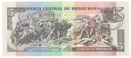 Купити 5 лемпір 2010 року UNC Гондурас
