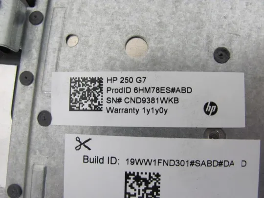 №360-7 панель палмрест тачпад клава AP29M000420 для HP 250 G7 оригінал Недорого