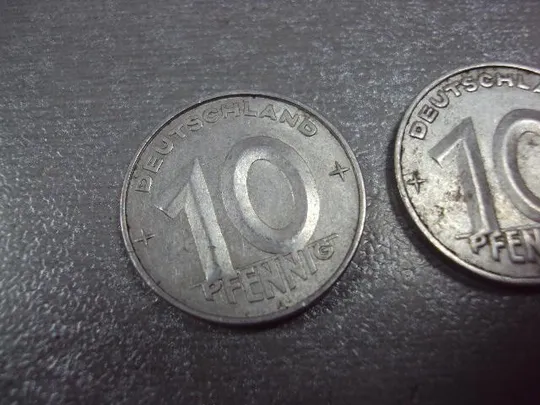 монета гдр 10 пфеннигов 1952 лот 2 шт №8514 Де купити