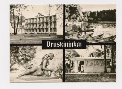 фото, ДРУСКИНИНКАЙ - DRUSKININKAI - ЛИТВА = Санаторий *ДАЙНАВА* = Озеро ДРУСКОНИС = 1967 г. = чистая #