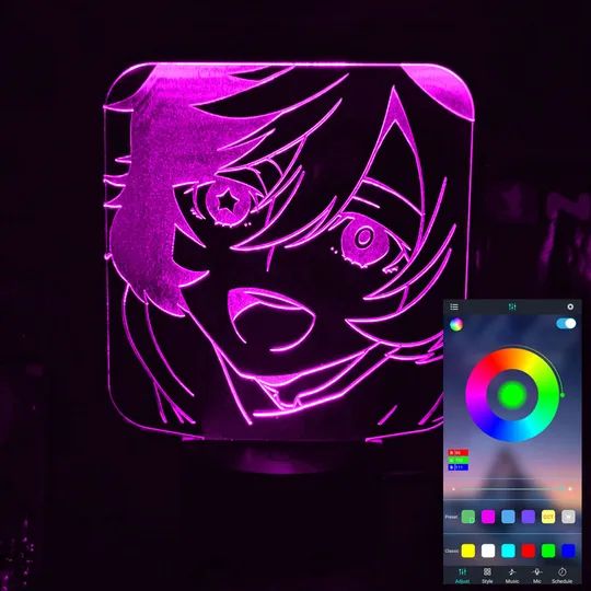 Акриловий світильник-нічник керування з телефона Юмено Кьюсаку tty-n001842 Ціна