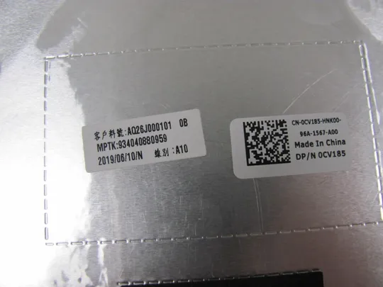 номер0843-6 кришка матриці Кришка дисплея Тильна кришка Корпус матриці Верхня кришка matrix cover Top Case LCD Cover Rear Lid Back Cover Housing Cabinet і AQ26J000101 0CV185  для Dell Precision 7530 7540 M7540   оригінал Торговий майданчик