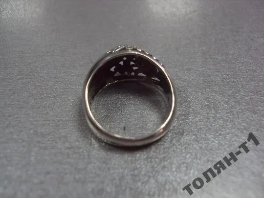 кольцо женское узор цветок цветочек серебро 925 проба Украина вес 4,72 г размер 16,5 №15051 З аукціону