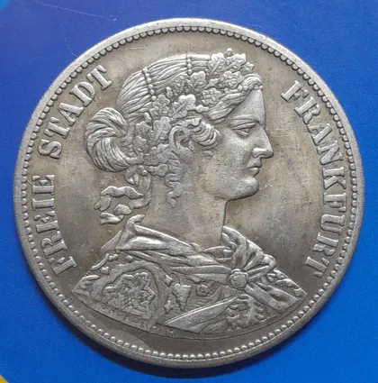 фото, Талер 1866 року. Франкфурт. Копія.