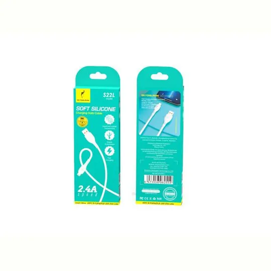 Купити Кабель SkyDolphin S22L Soft Silicone USB - Lightning (M/M), 1 м, White (USB-000599)