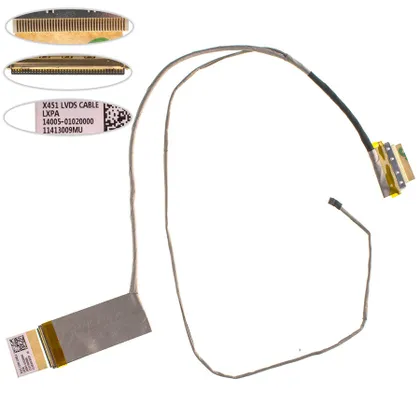 фото, Шлейф матриці для ноутбука ASUS (X451CA), LED (14005-01020000)